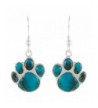 Turquoise Earrings Sterling Silver Genuine