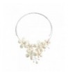 Floral Cultured Freshwater Cluster Necklace