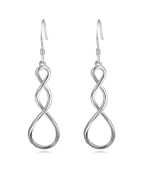 YFN Valentines Sterling Infinity Earrings