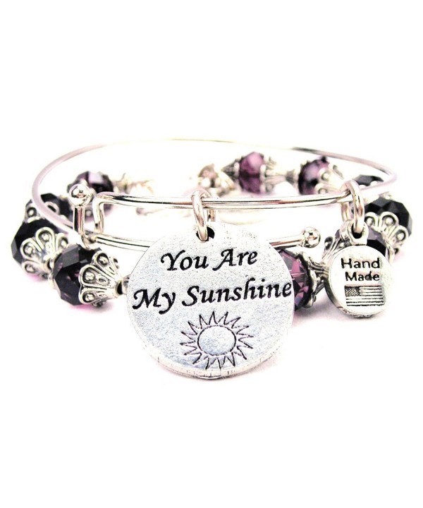 Sunshine Collection Crystal Bangle Purple