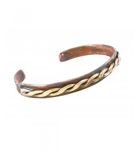 Rustic Unisex Copper Cuff Bracelet