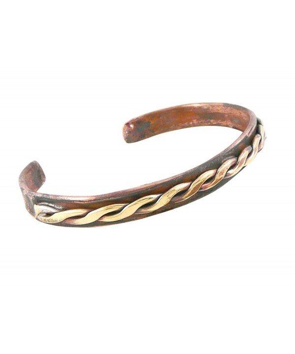 Rustic Unisex Copper Cuff Bracelet