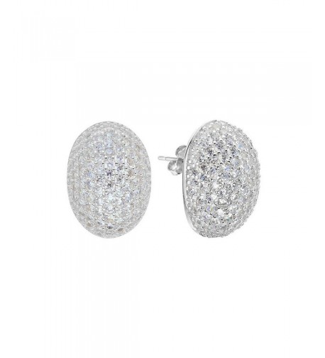 EVER FAITH Sterling Zirconia Earrings