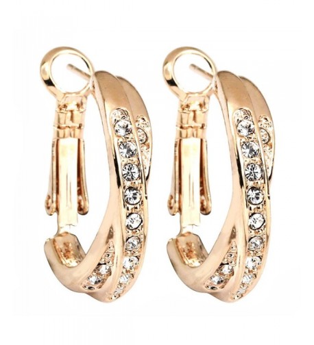 FC Zirconia Crystal Pierced Earrings