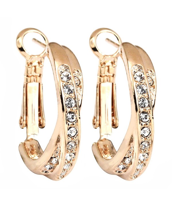 FC Zirconia Crystal Pierced Earrings