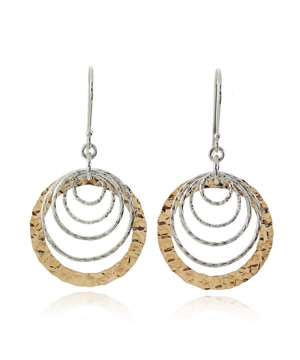 Graduated Earrings Sterling Cascading Circles