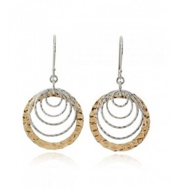 Graduated Earrings Sterling Cascading Circles