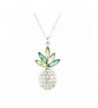 Lux Accessories PIneapple Pendant Necklace