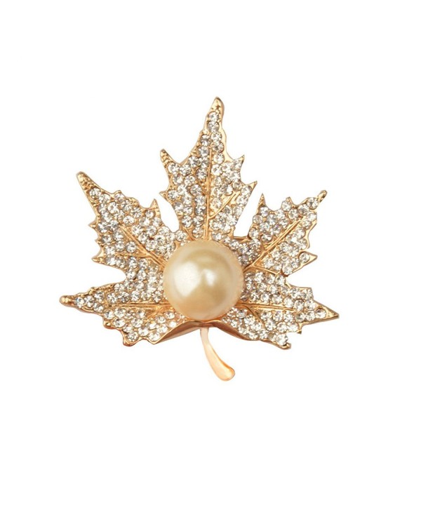 CHUYUN Graceful Pearl Maple Brooch