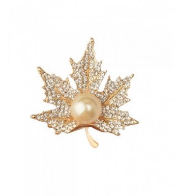 CHUYUN Graceful Pearl Maple Brooch