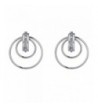 Sterling Silver Diamond Hoop Earrings