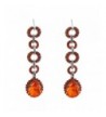 Topwholesalejewel Fashion Padparadscha Teardrop Earrings