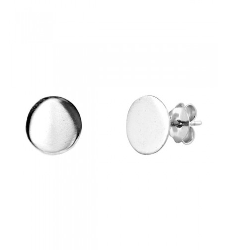 Minimalist Circle Sterling Silver Earrings