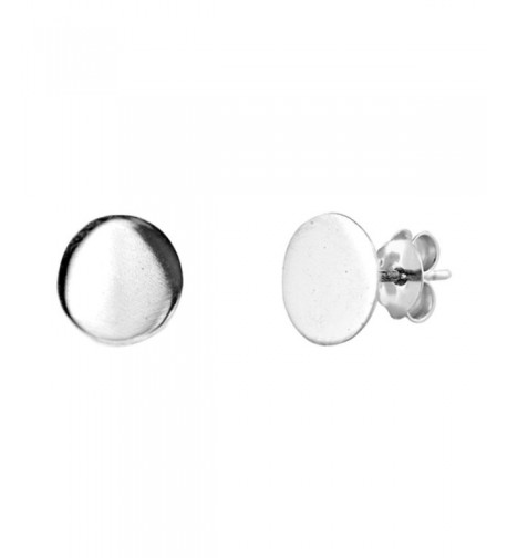 Minimalist Circle Sterling Silver Earrings