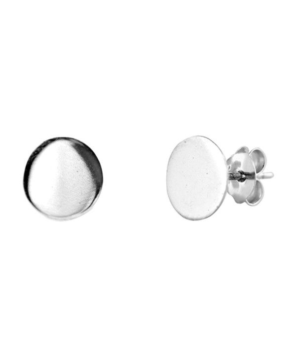 Minimalist Circle Sterling Silver Earrings