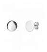 Minimalist Circle Sterling Silver Earrings