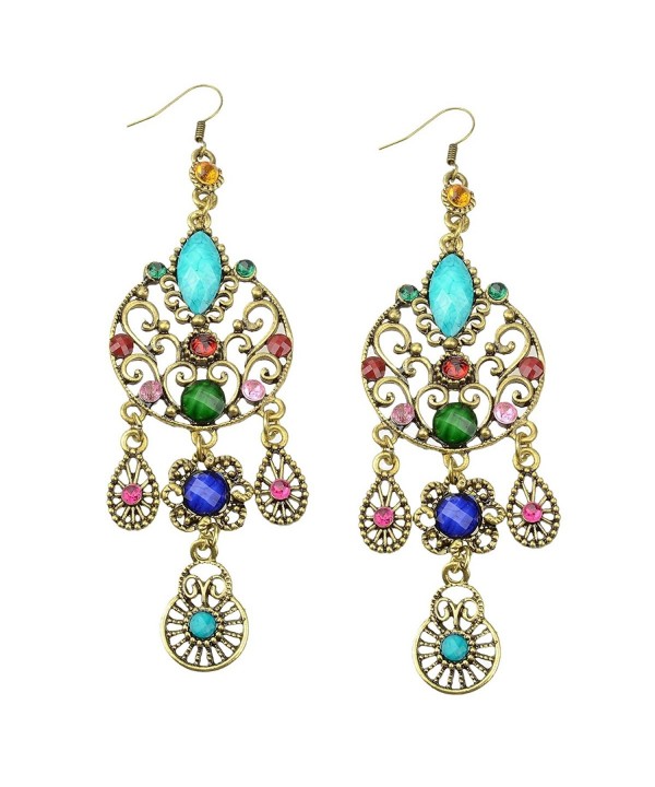 Earrings SUMAJU Teardrop Bohemian Multicolor