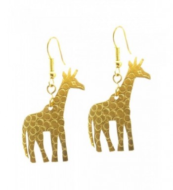 Maisha Trade Hammered Giraffe Earring