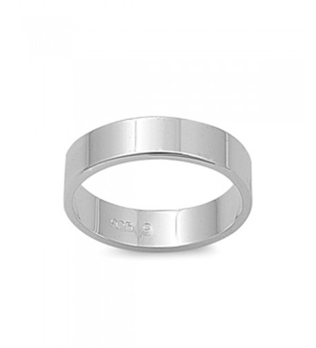 Cigar Wedding Plain Sterling Silver