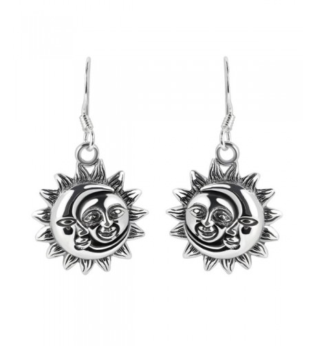 Glinting Celestial Sterling Silver Earrings