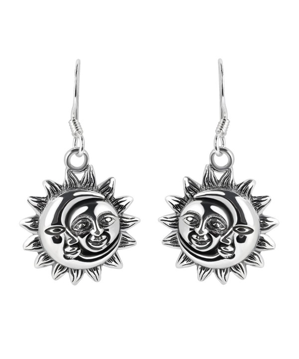 Glinting Celestial Sterling Silver Earrings