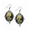 Gothic Lolita Earrings Austrian Crystals