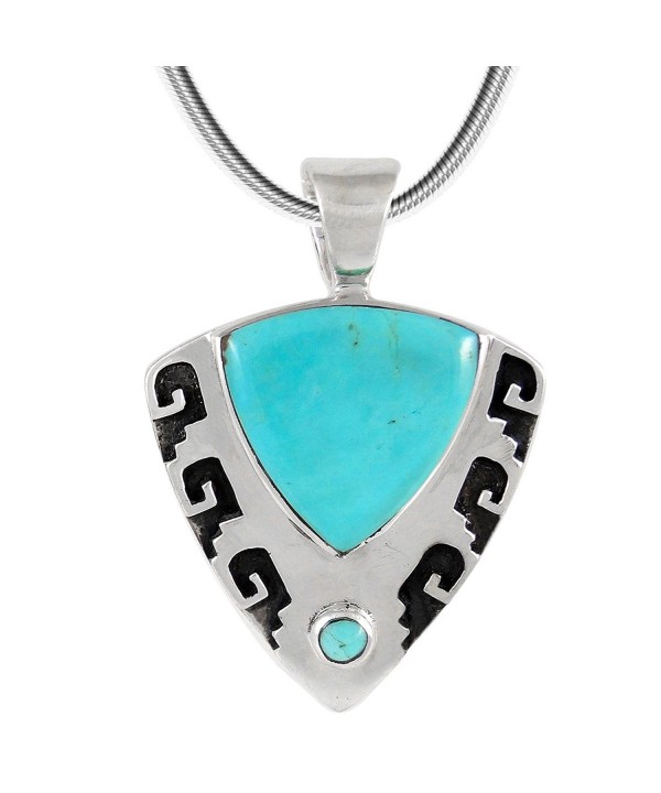 Turquoise Necklace Sterling different Triangle