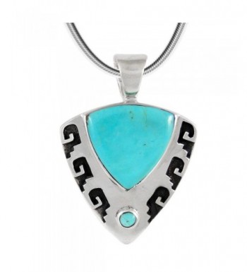 Turquoise Necklace Sterling different Triangle