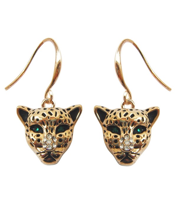 Navachi Cheetah Leopard Crystal Earrings