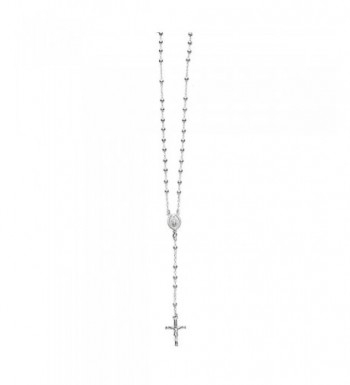 Sterling Silver Rosary Necklace Virgin