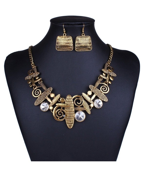 Fashion Butterfly Pendant Necklace Earrings