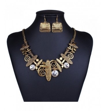 Fashion Butterfly Pendant Necklace Earrings