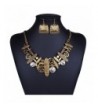 Fashion Butterfly Pendant Necklace Earrings