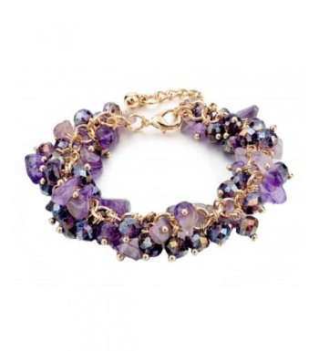 Imitation Amethyst Crystal Bracelets Available