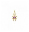 Yellow Synthetic Birth month Charm