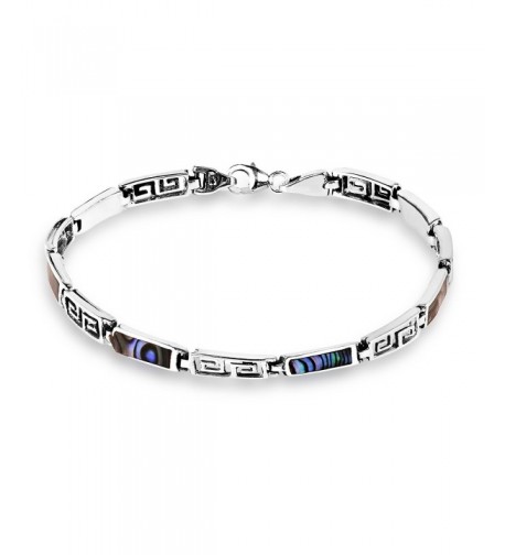 Labyrinth Abalone Sterling Silver Bracelet