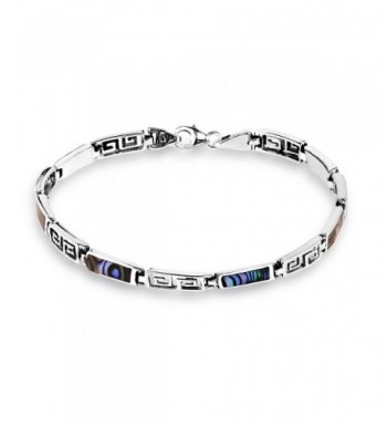 Labyrinth Abalone Sterling Silver Bracelet