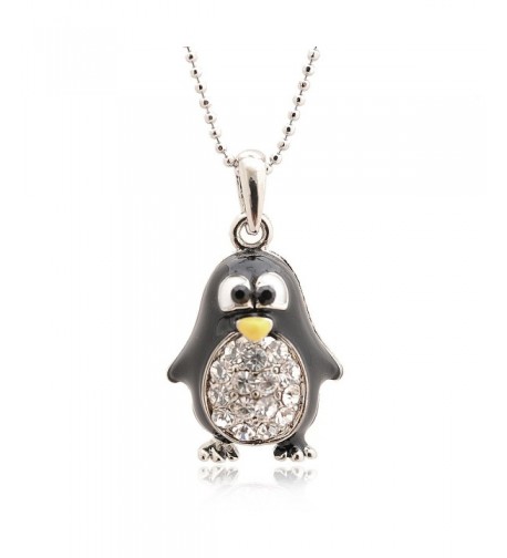 Spinningdaisy Silver Plated Penguin Necklace