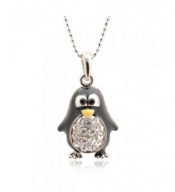 Spinningdaisy Silver Plated Penguin Necklace