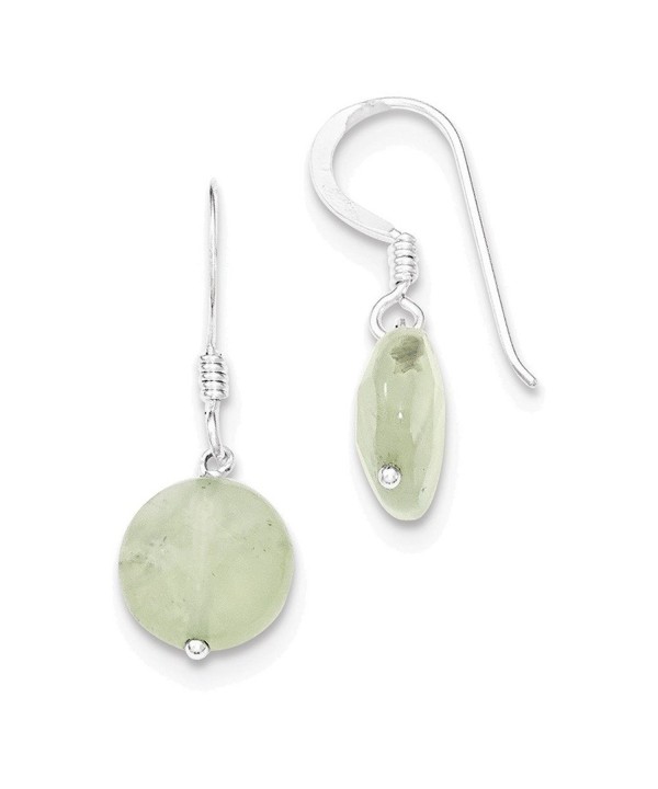 Jewelry Adviser Earrings Sterling Prehnite