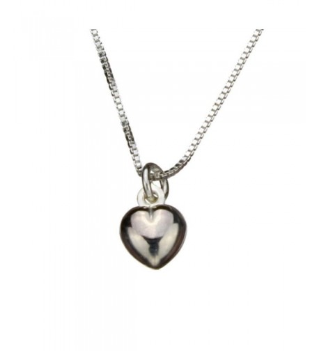 Sterling Silver Heart Nickel Necklace