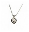 Sterling Silver Heart Nickel Necklace