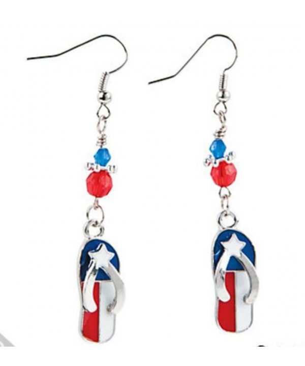 American Patriotic Dangle Earrings Jewelry