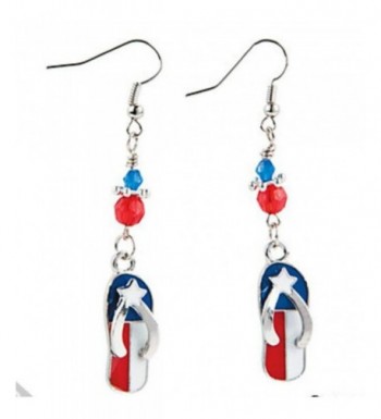 American Patriotic Dangle Earrings Jewelry