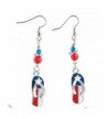 American Patriotic Dangle Earrings Jewelry