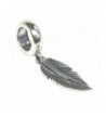 Sterling Silver Feather European Bracelets