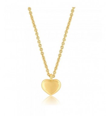 Heart Necklace Pendant Plated Extender