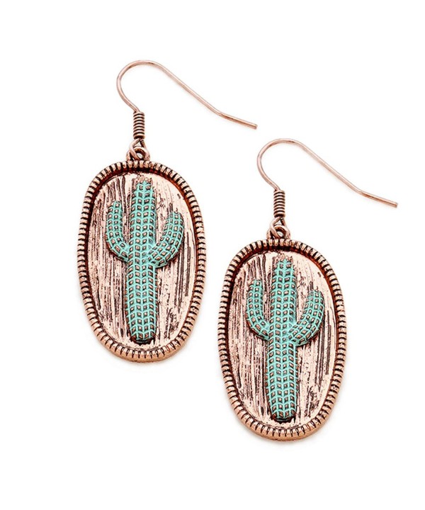 Liavys Metal Cactus Fashionable Earrings