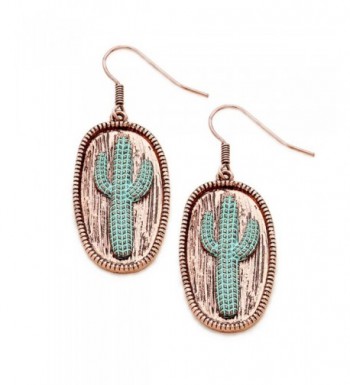 Liavys Metal Cactus Fashionable Earrings