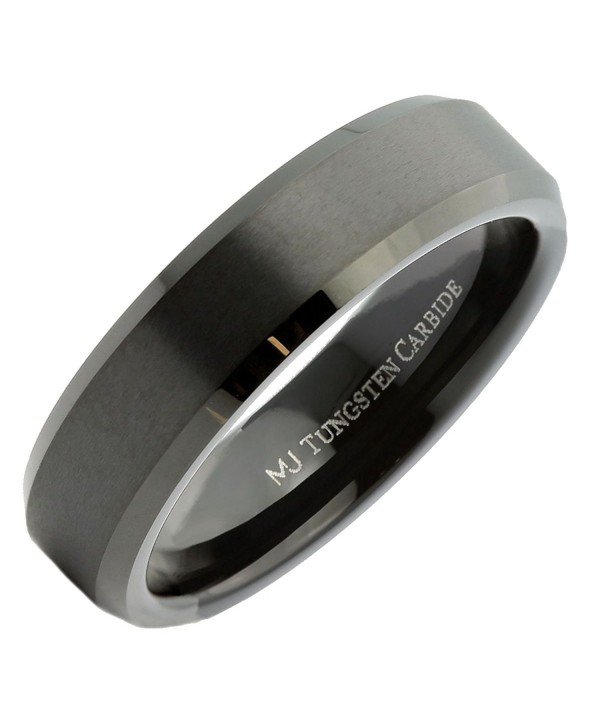 MJ Tungsten Carbide Beveled Wedding